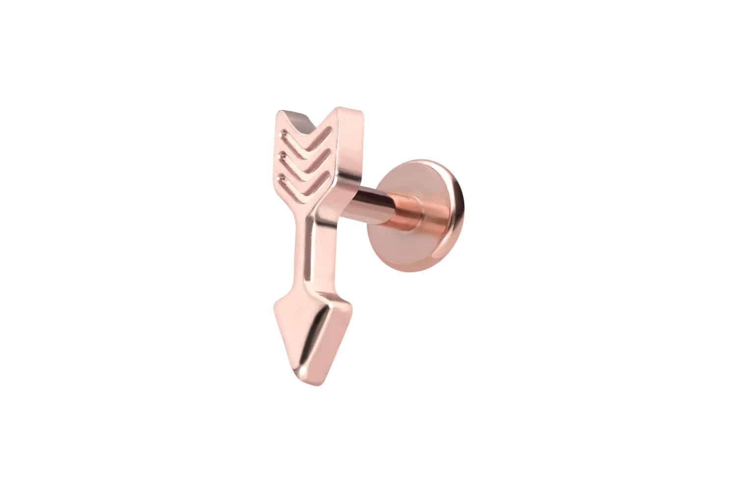 Titan Labret Piercing mit Innengewinde PFEIL